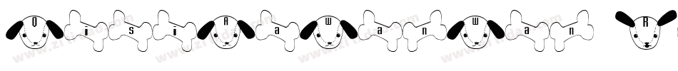 QisiAaWanWan Regular字体转换